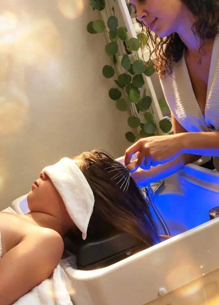 head spa enfant rituel chibi de chez EM Holistique
